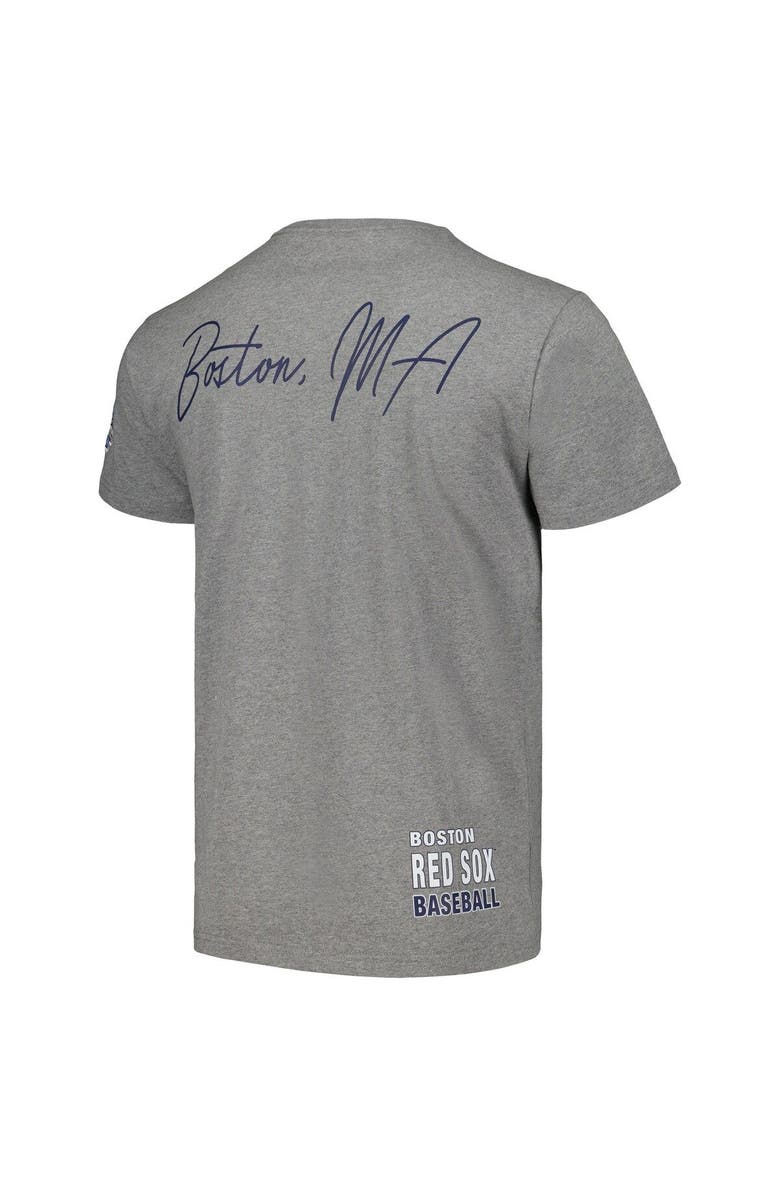 Mitchell & Ness Men's Mitchell & Ness Heather Gray Boston Red Sox Cooperstown Collection City Collection T-Shirt, Alternate, color, Heather Gray