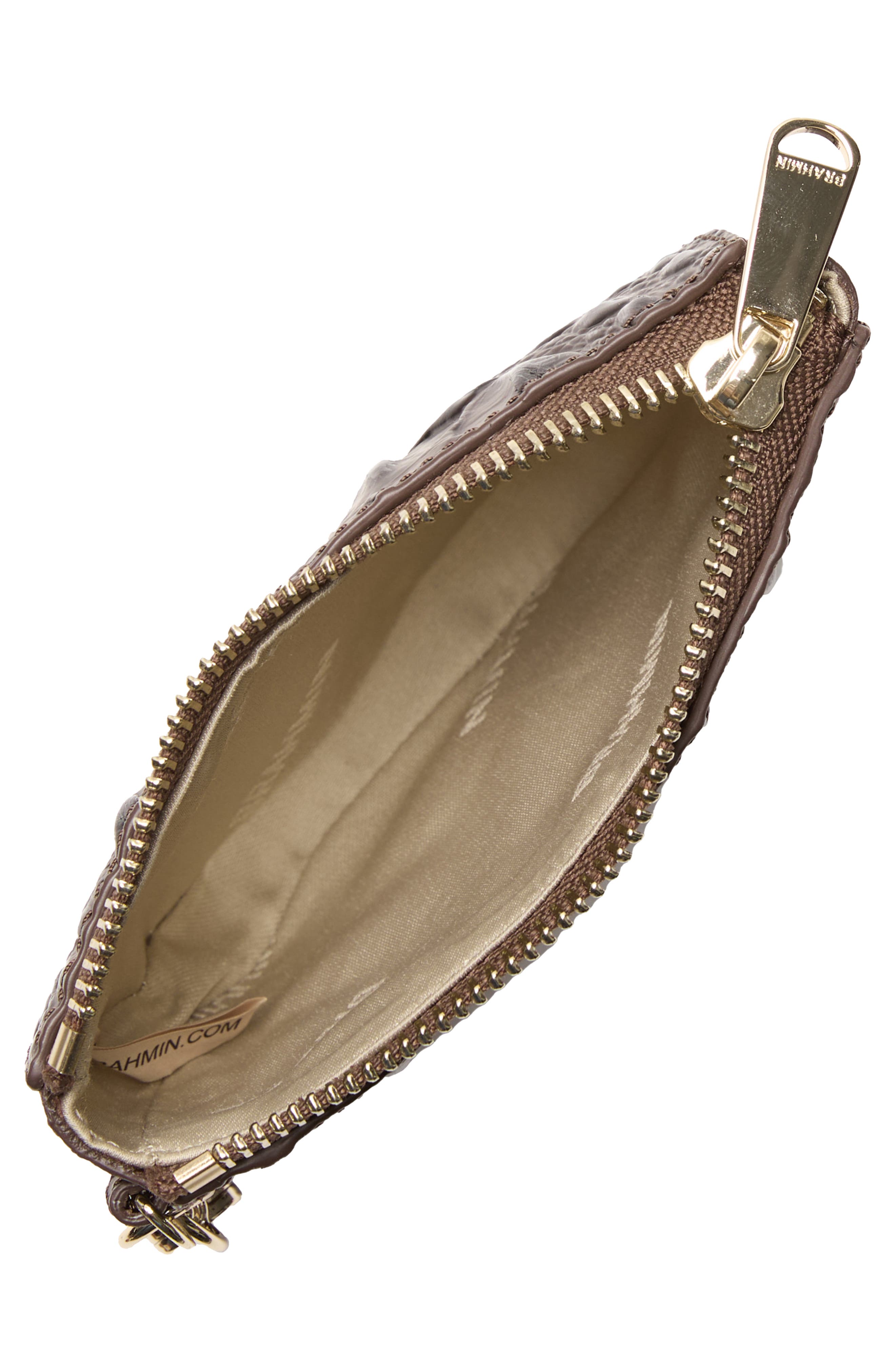 Brahmin Brit Croc Embossed Leather Coin Pouch, Alternate, color, 
