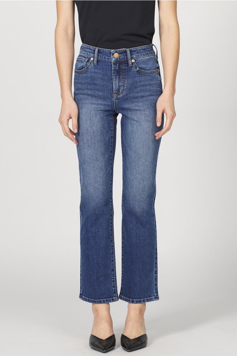 Anika Mid-Rise Ankle Straight Jeans, Main, color, Midtown