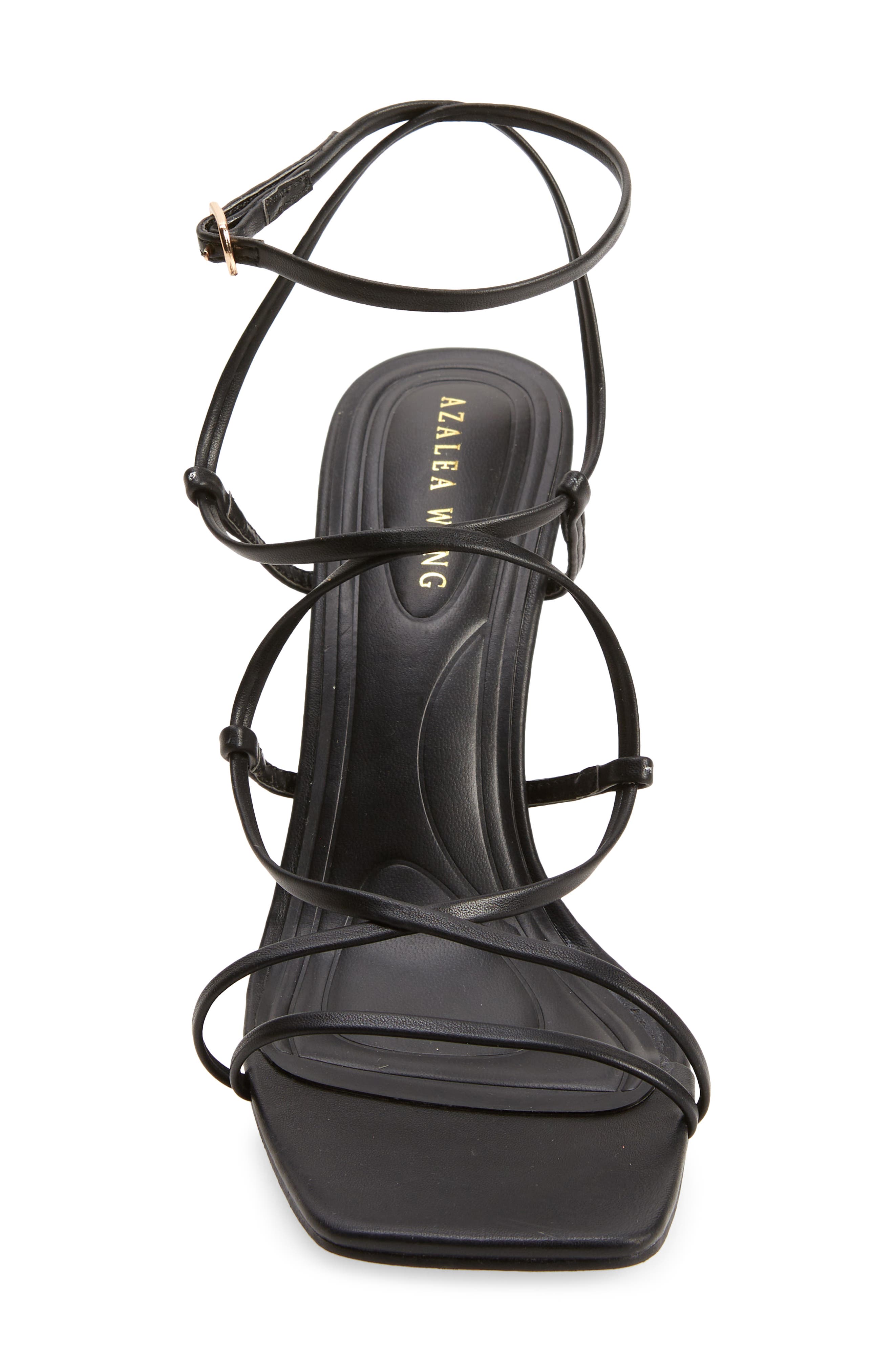 AZALEA WANG Kaylin Ankle Strap Sandal, Alternate, color, Black