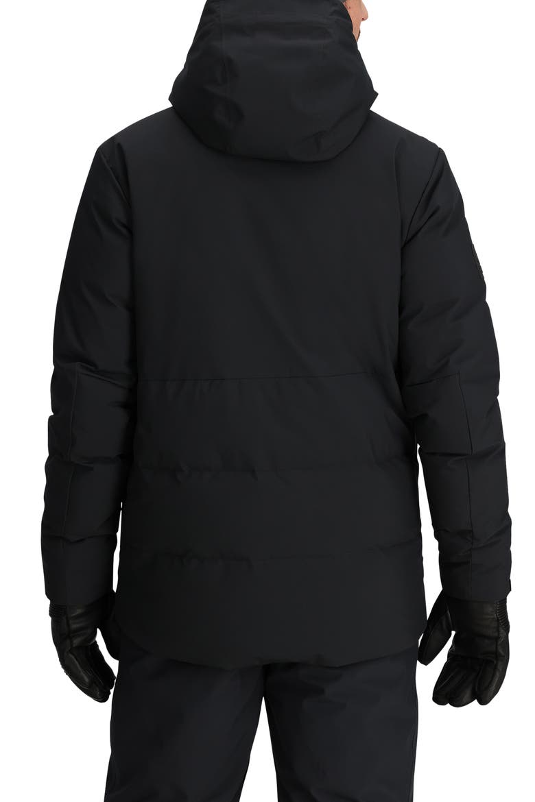 Snowcrew 700 Fill Power Down Hooded Jacket, Alternate, color, BLACK