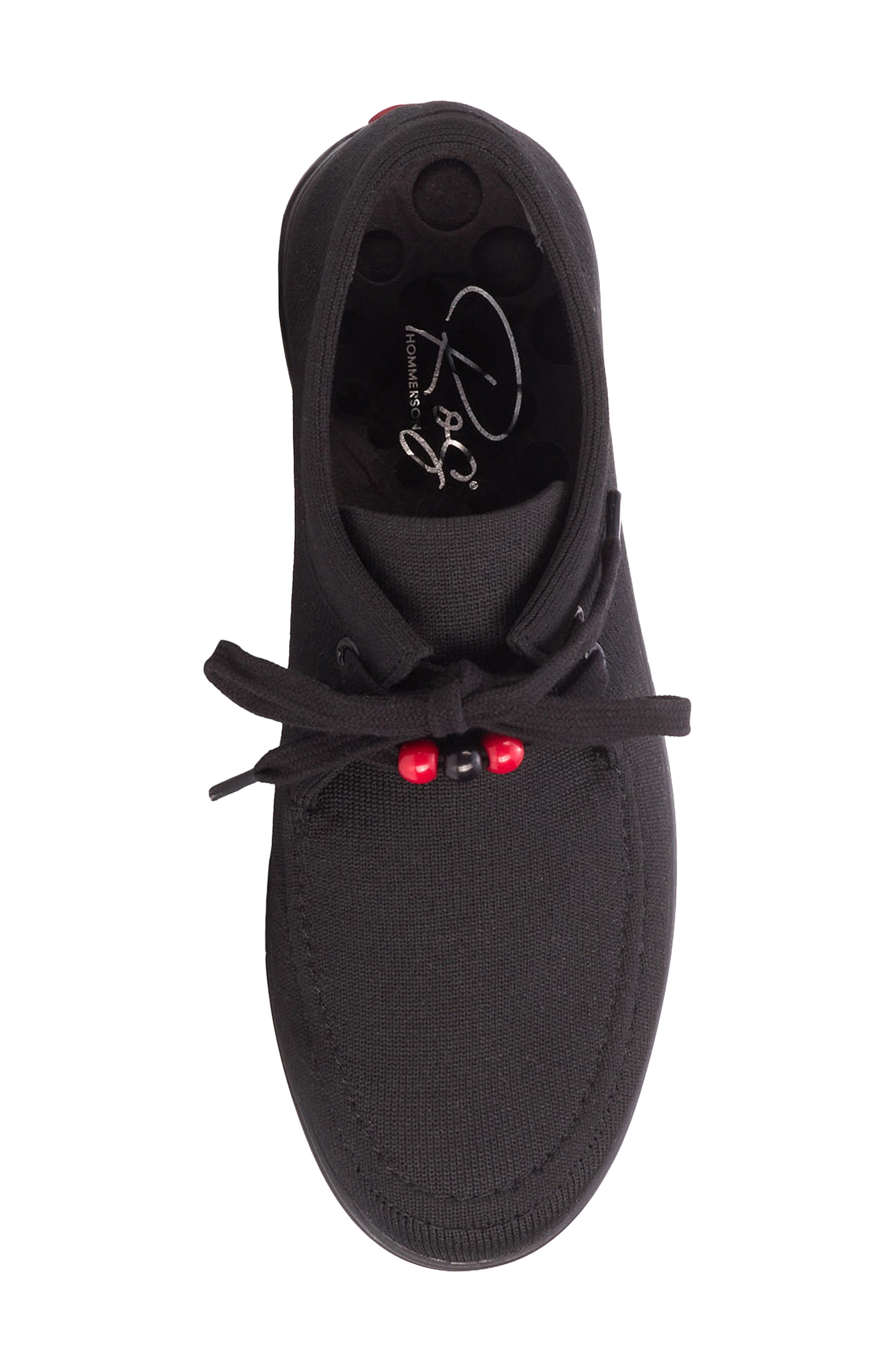 Ros Hommerson Greer Water Resistant Lace-Up Shoe, Alternate, color, Black Knit