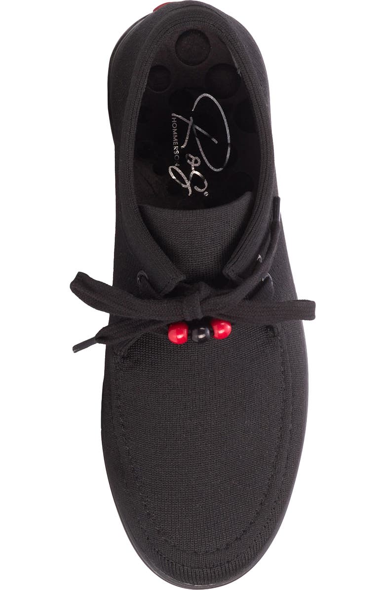 Ros Hommerson Greer Water Resistant Lace-Up Shoe, Alternate, color, Black Knit