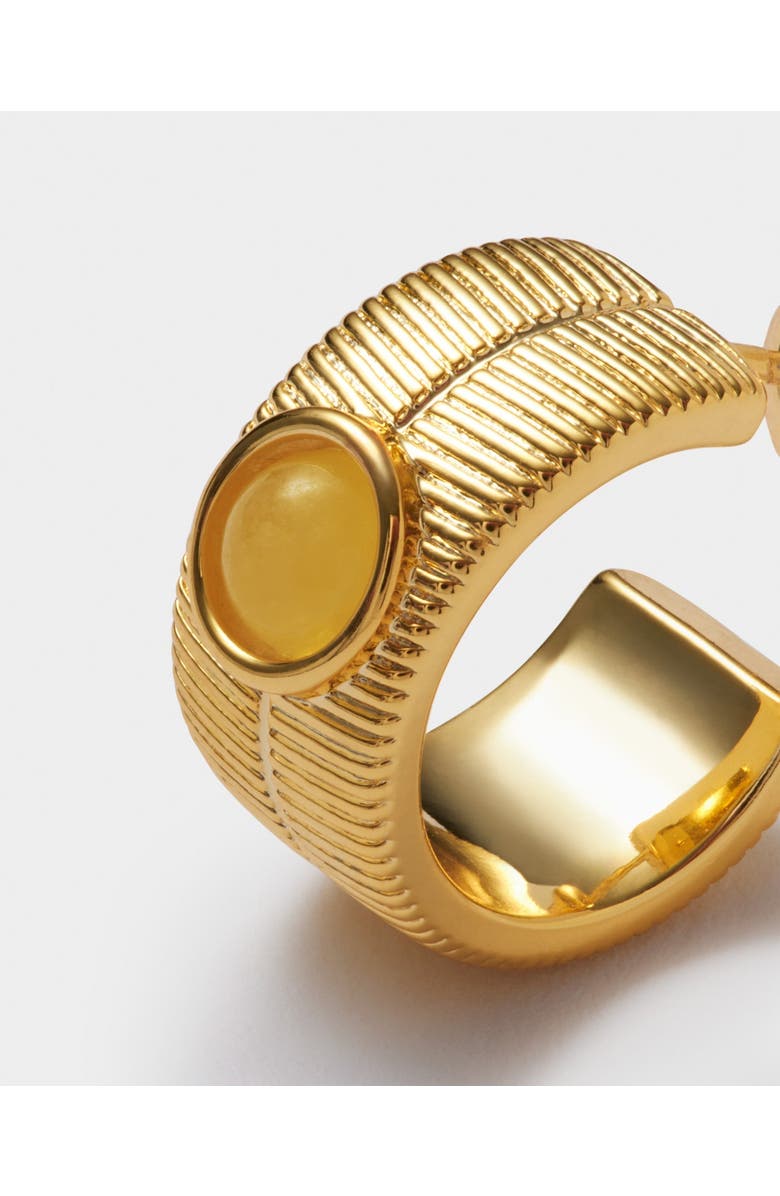 Katie Loxton 'November' Waterproof Gold Birthstone Hoop Earrings, Alternate, color, November