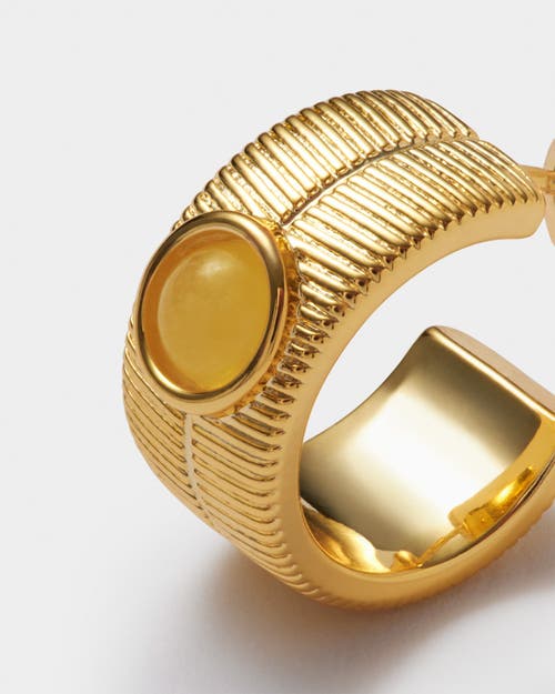 Katie Loxton 'november' Waterproof Gold Birthstone Hoop Earrings In Gold