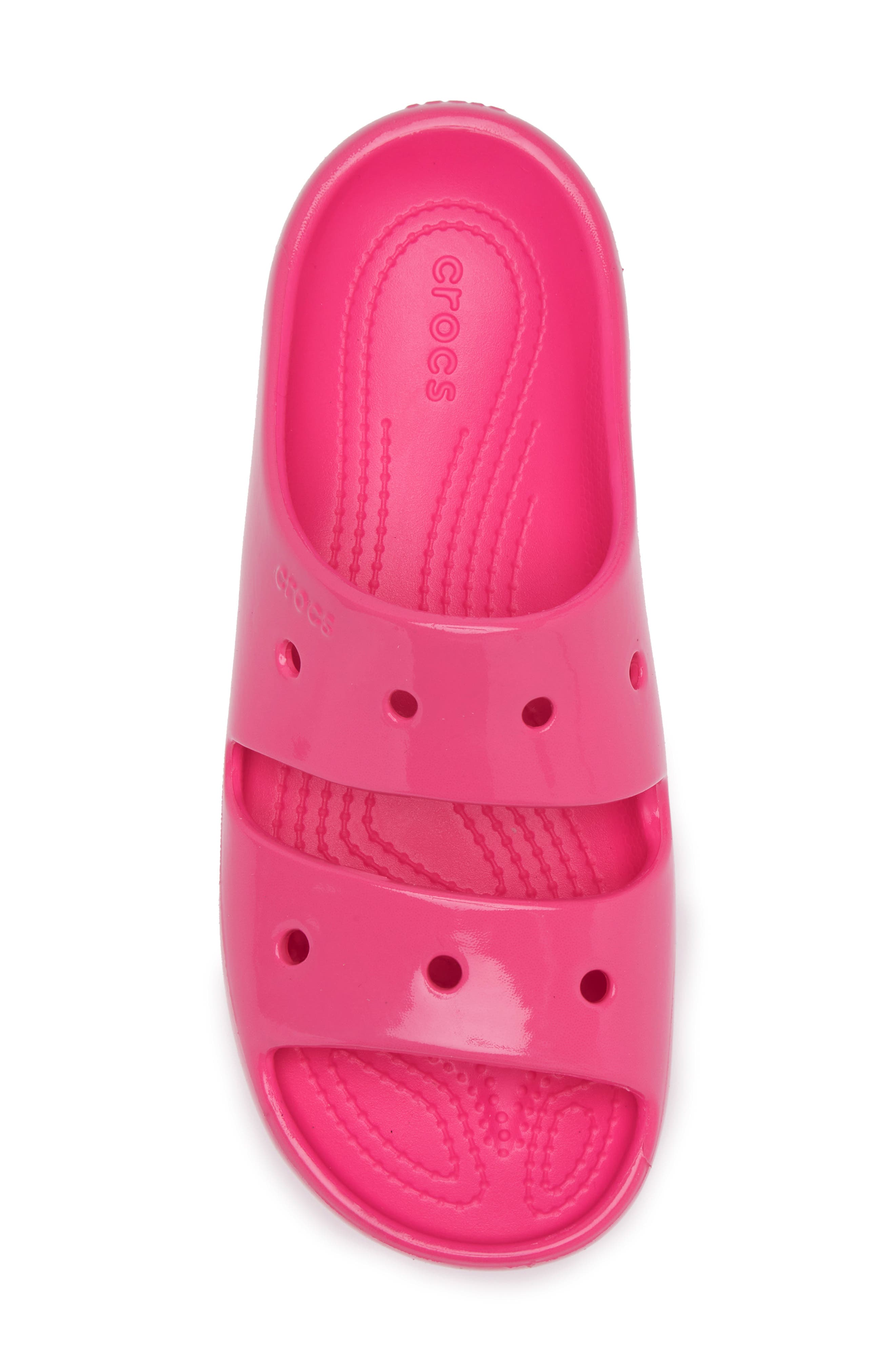 CROCS Classic Neon Slide Sandal, Alternate, color, 