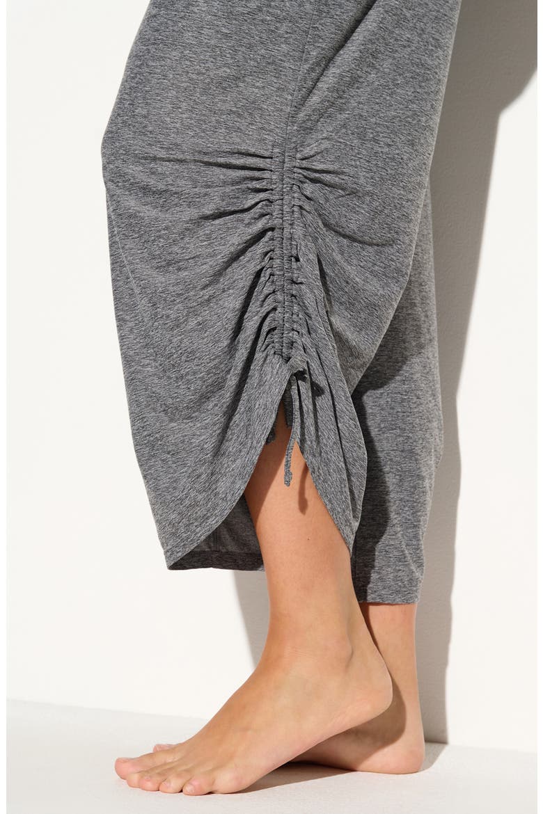 Reasha Ruched Studio Pants, Alternate, color, CHARCOAL HEATHER GREY