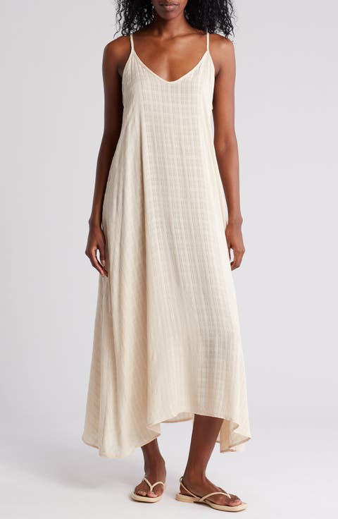 Textured Flowy Cover-Up Dress