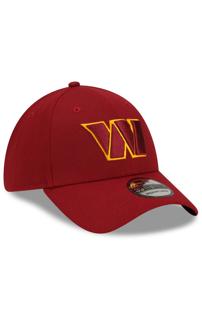 New Era Men's New Era Burgundy Washington Commanders Team Classic 39THIRTY Flex Hat, Alternate, color, Burgundy