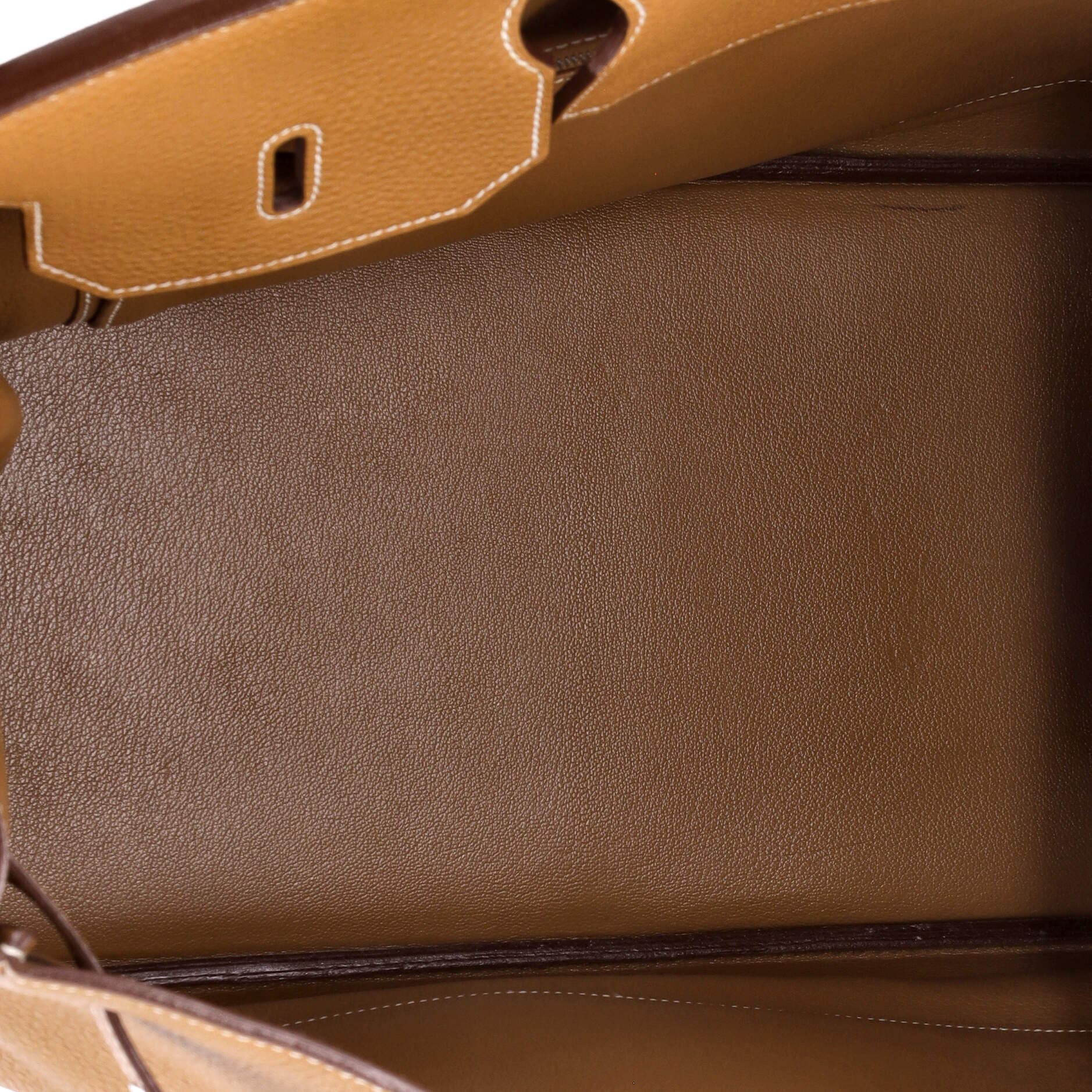 Pre-Owned Hermes Birkin Handbag Brown Togo with Palladium Hardware 40, Alternate, color, 