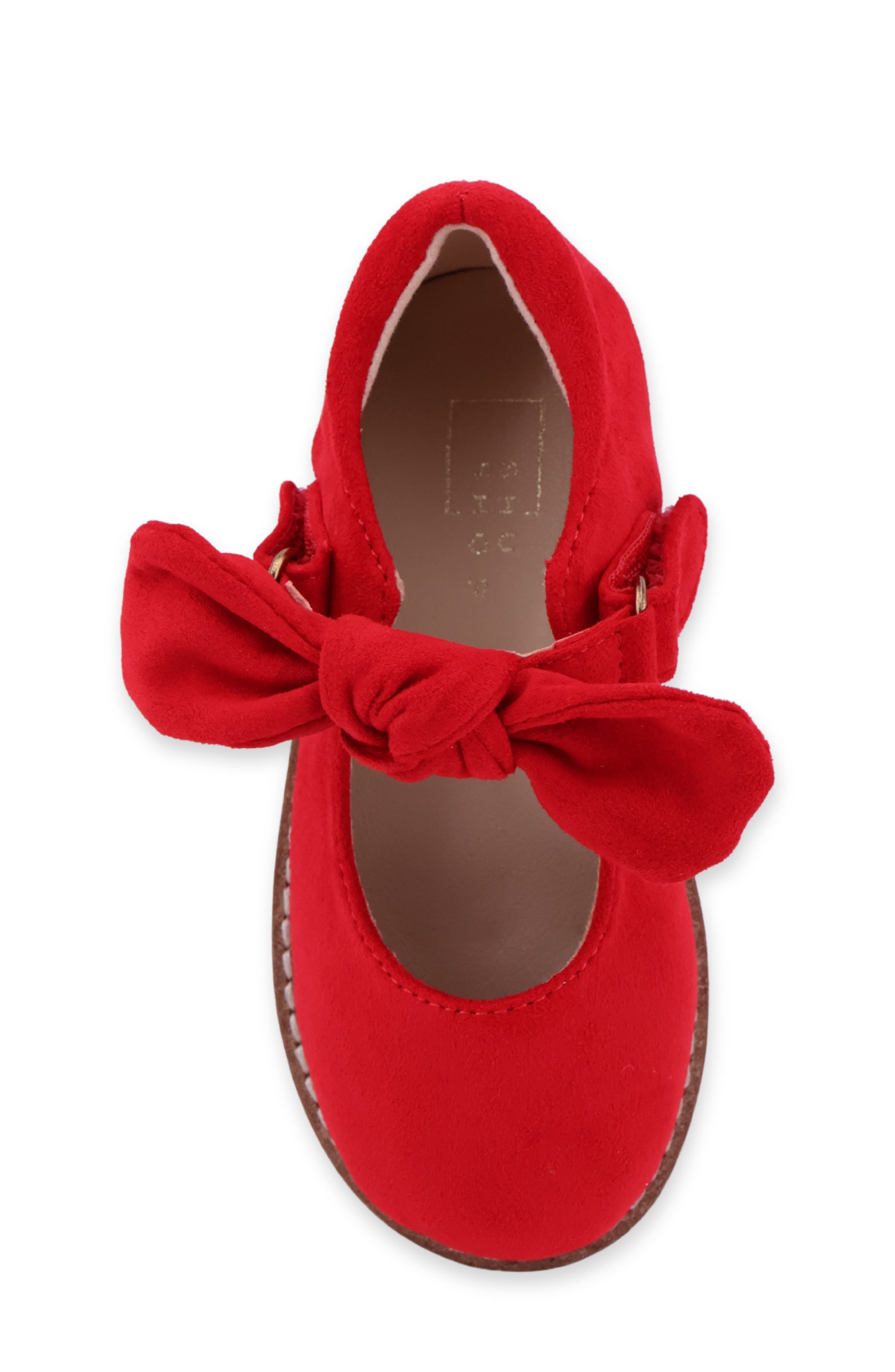SHUSHOP Kids' Allegra Mini Faux Suede Mary Jane Flat | Nordstrom