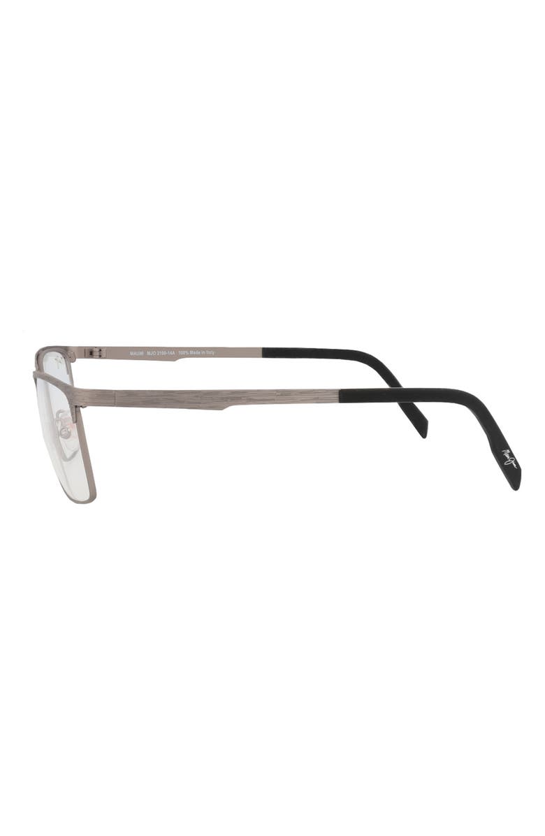 Maui Jim Core Optical 58mm Square Reading Glasses, Alternate, color, Grey Grey Transparent