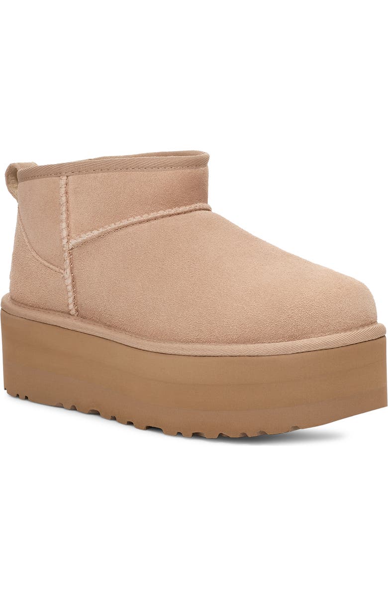 UGG<sup>®</sup> Classic Ultra Mini Platform Boot, Main, color, Sand