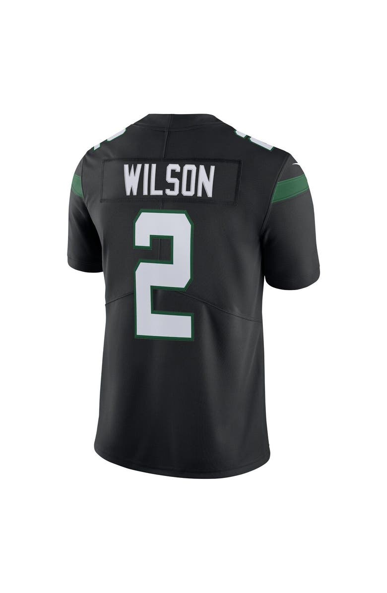 Nike Men's Nike Zach Wilson Stealth Black New York Jets Vapor Limited Jersey, Alternate, color, 