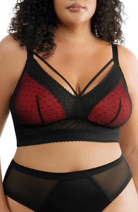 Mia Wire-Free Padded Mesh Bralette