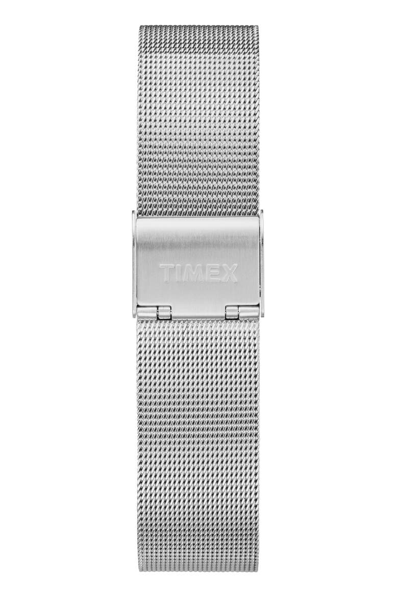 Fairfield Mesh Strap Watch, 37mm, Alternate, color, SILVER/ WHITE/ SILVER
