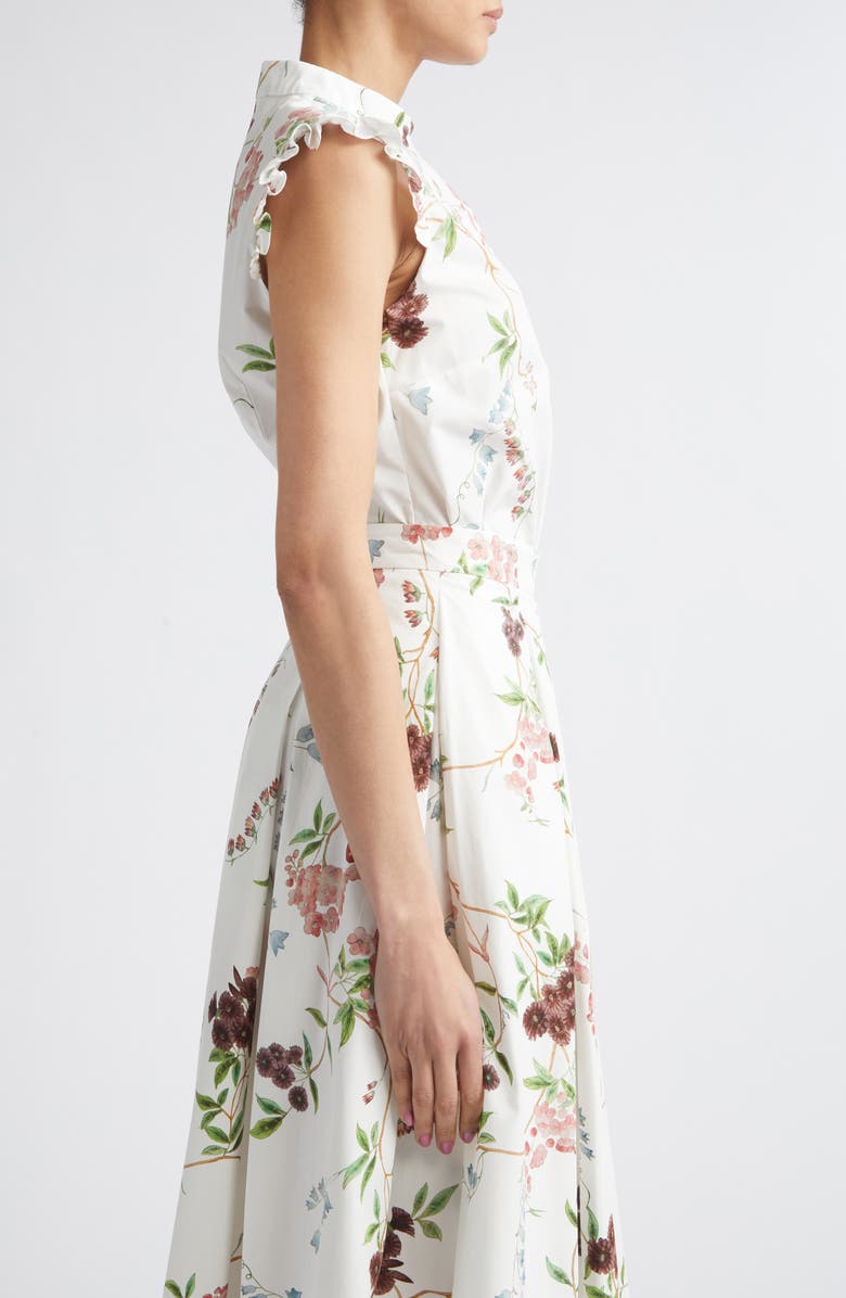 Erdem Chintz Floral Sleeveless Organic Cotton Poplin Shirt, Alternate, color, French Chintz Multi White