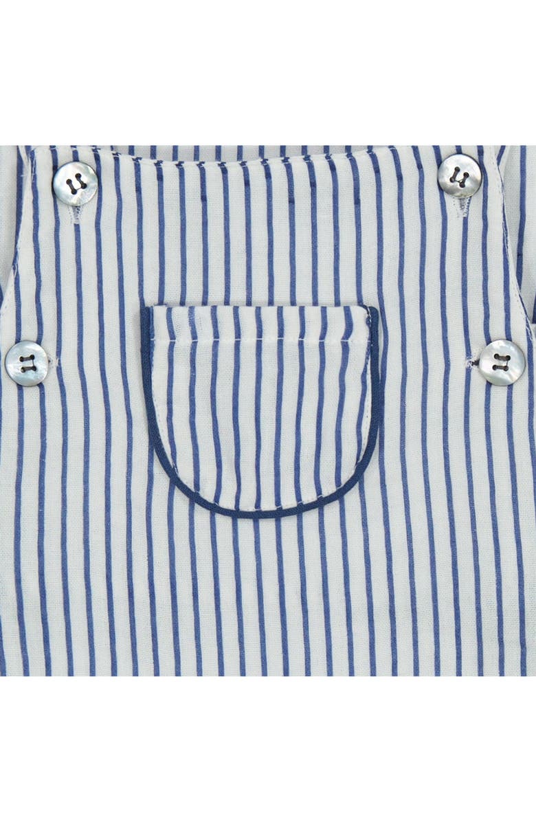 Mer St. Barth Julien Baby Boy Romper Marine Stripe, Alternate, color, Blue