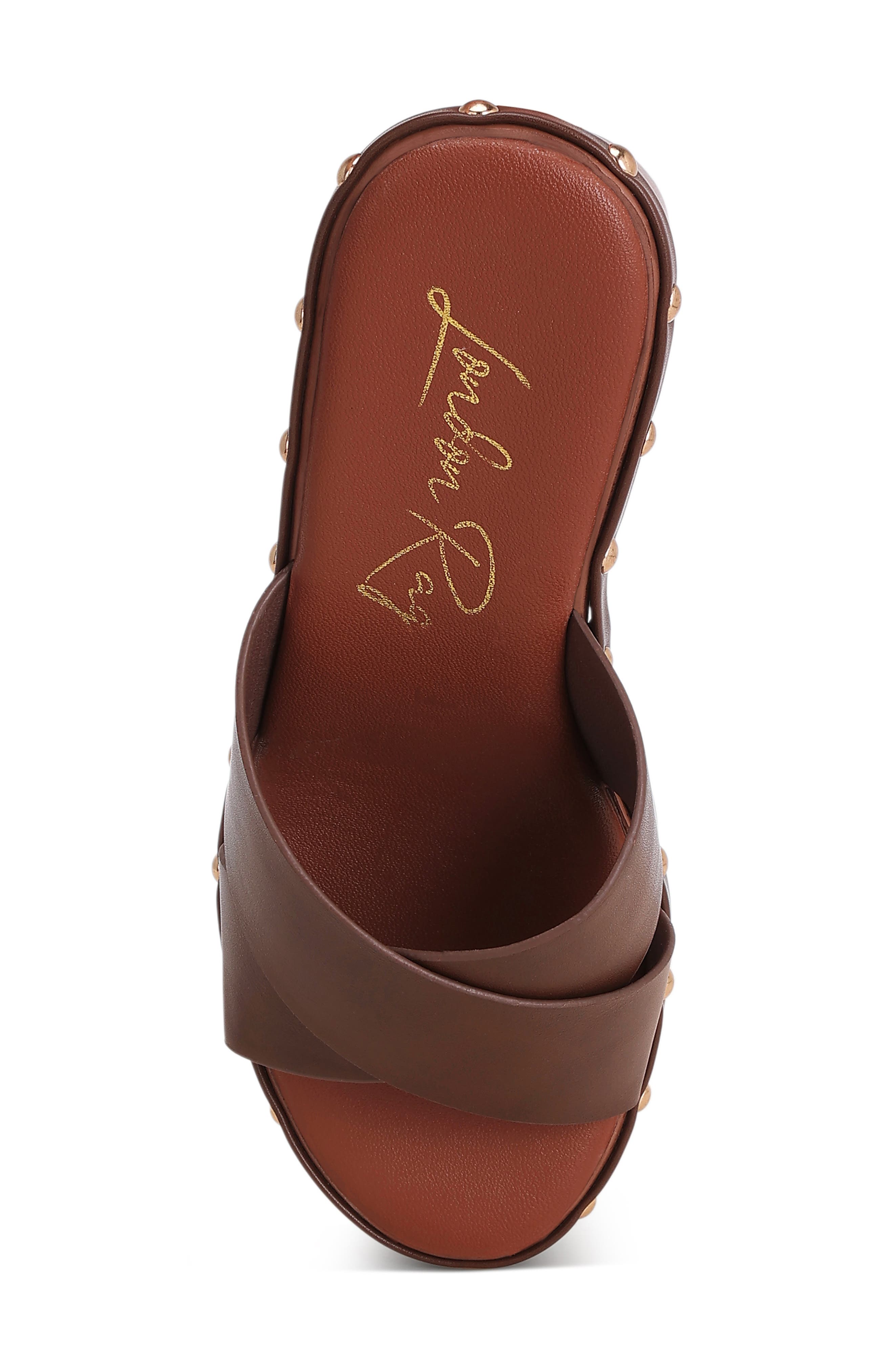 Ciriya Wedge Sandal, Alternate, color, BROWN