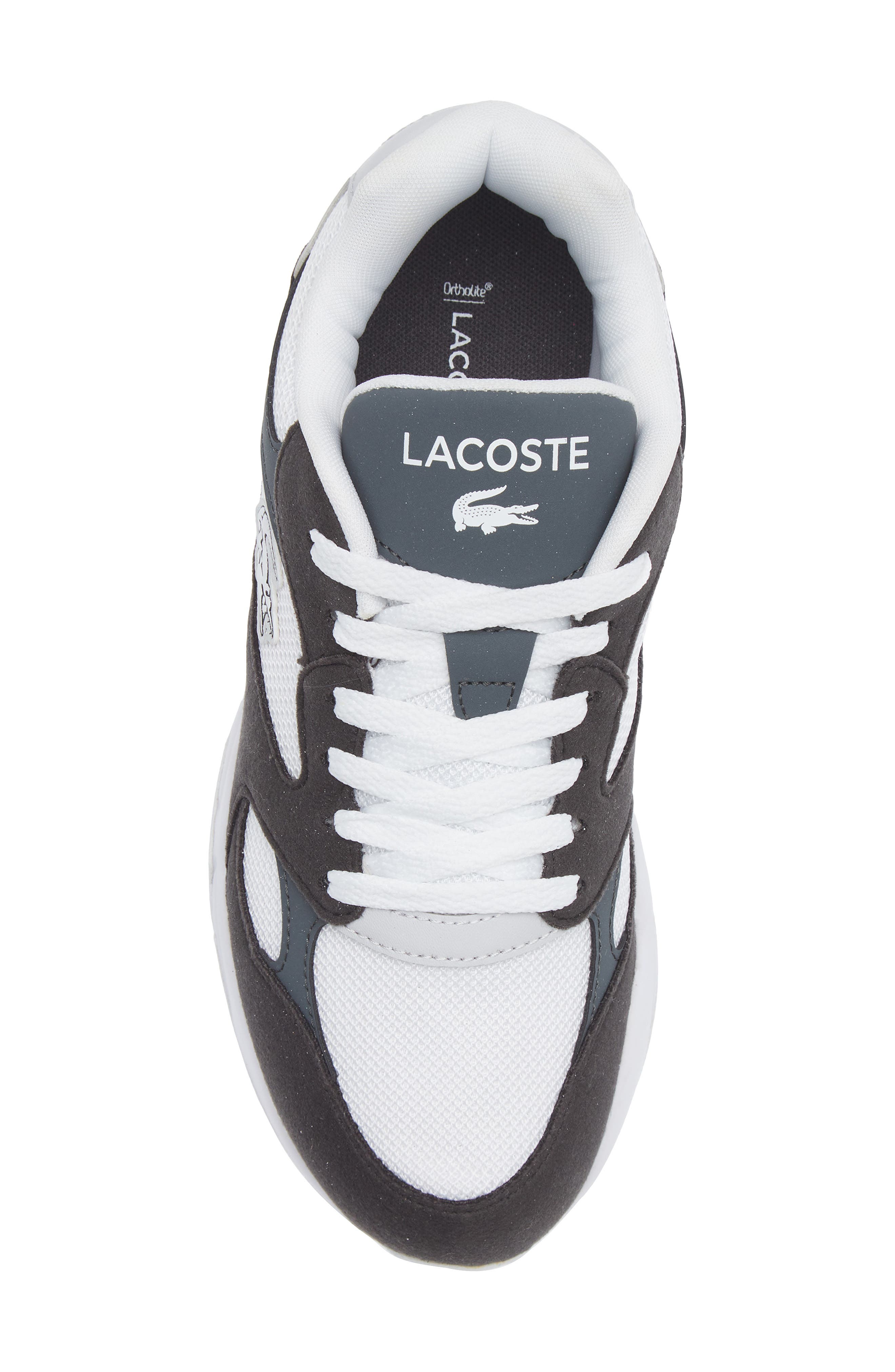 Lacoste Kids' Storm 96 VTG 125 Sneaker, Alternate, color, Black/ White
