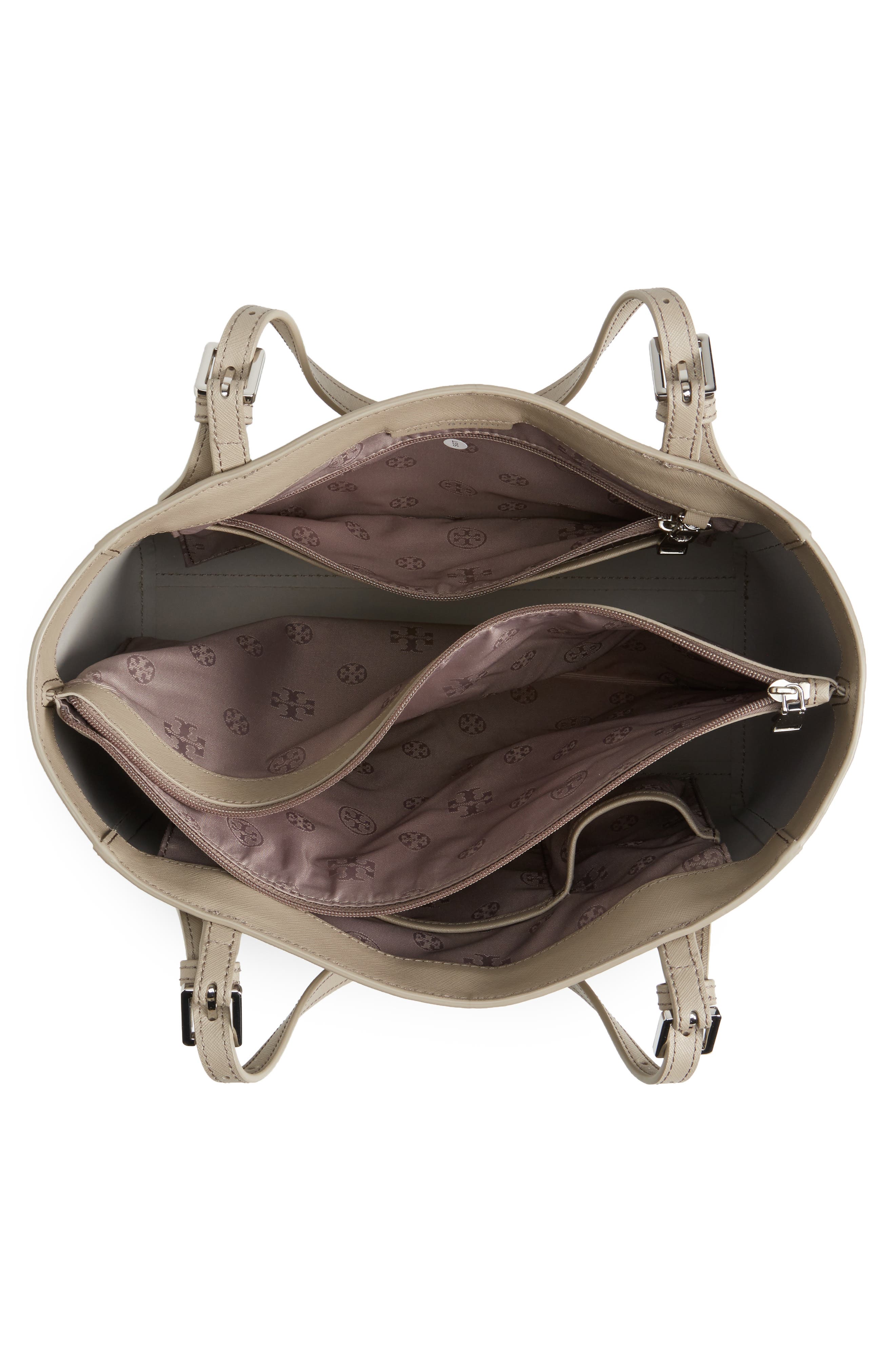 Tory Burch 'Small York' Saffiano Leather Buckle Tote, Alternate, color, 