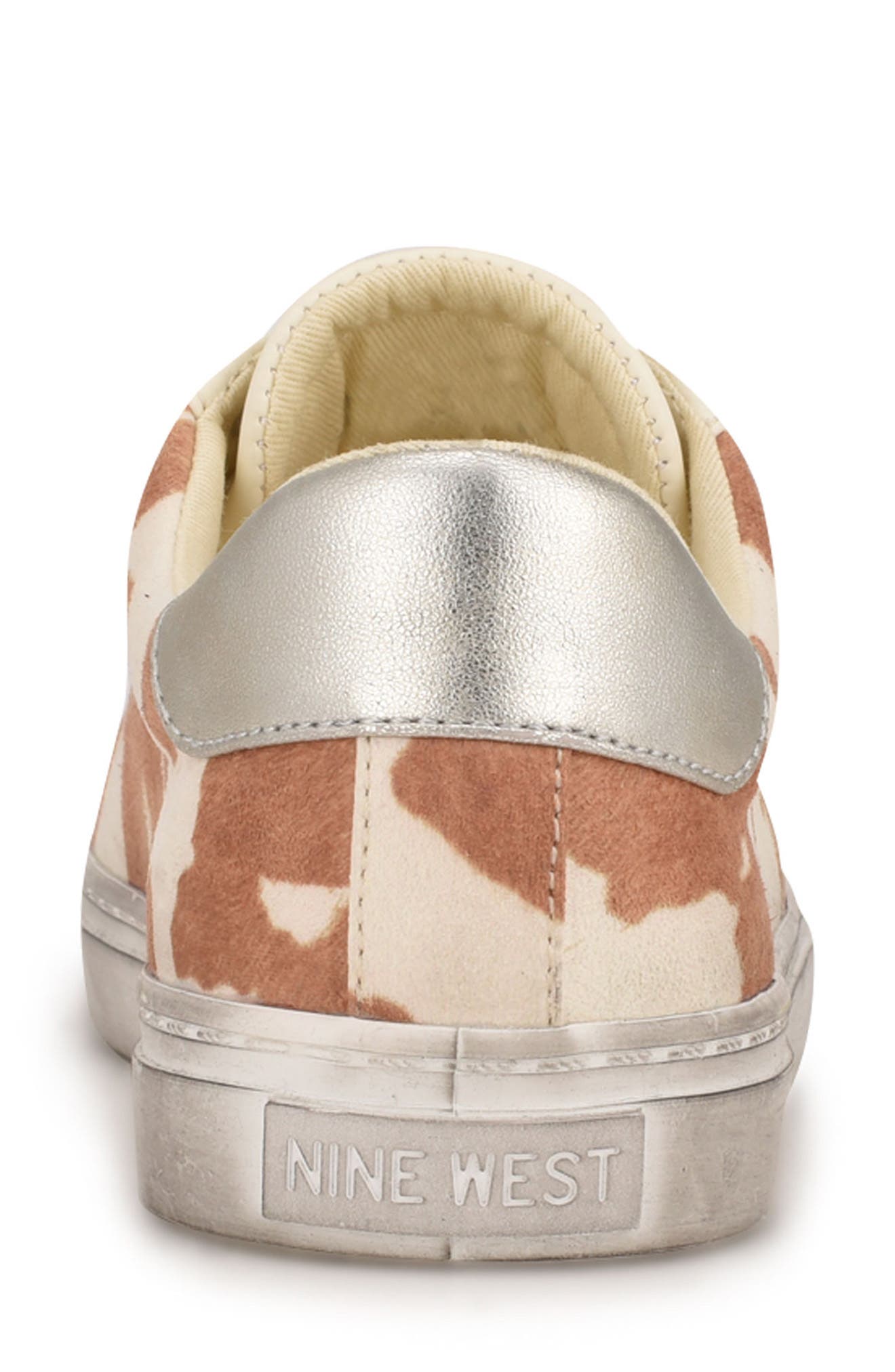 Best3 Glitter Sneaker, Alternate, color, CREAM/ COW PRINT MULTI
