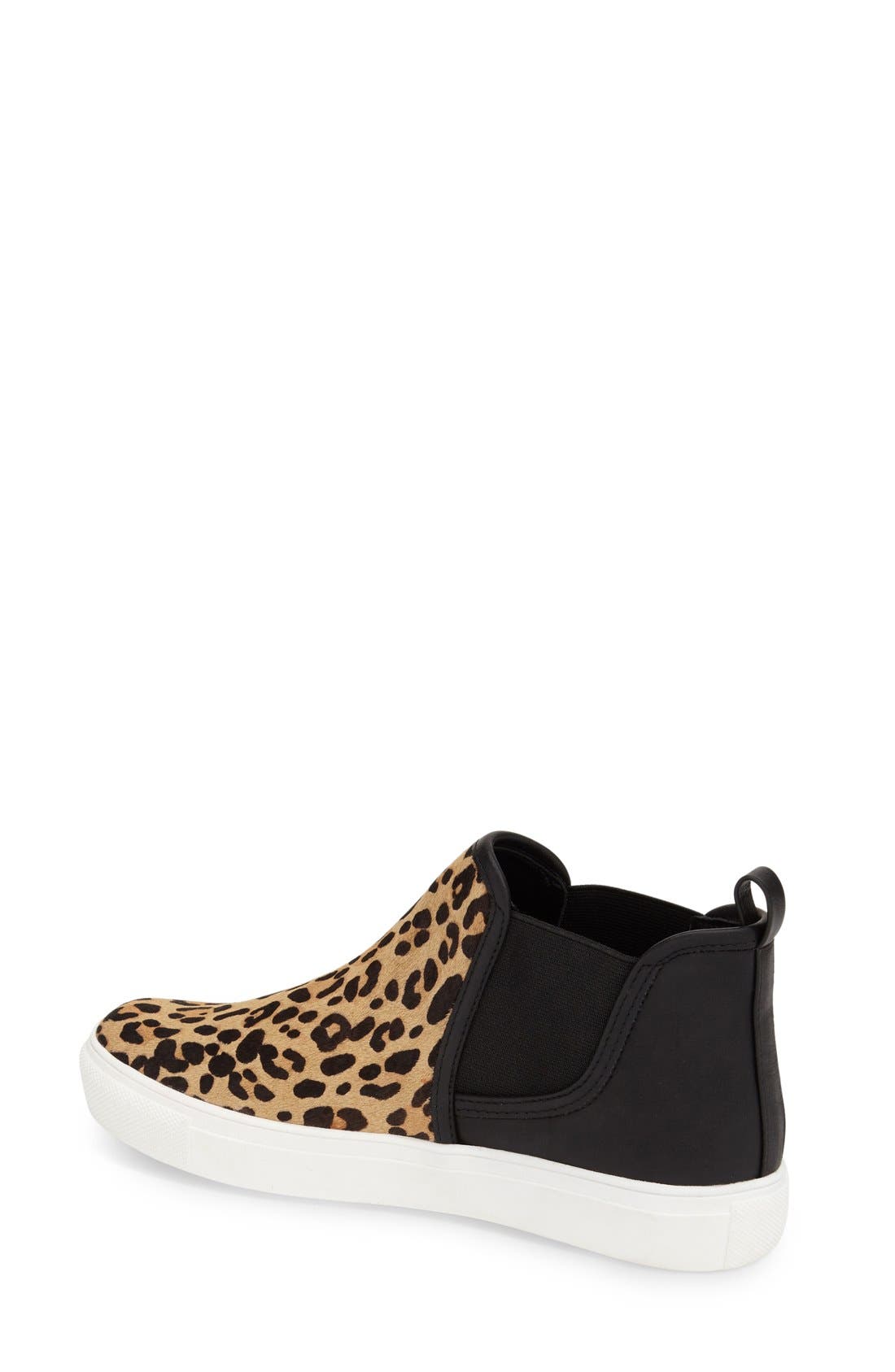 'Ziggy' Genuine Calf Hair High Top Sneaker, Alternate, color, LEOPARD/ BLACK CALFHAIR