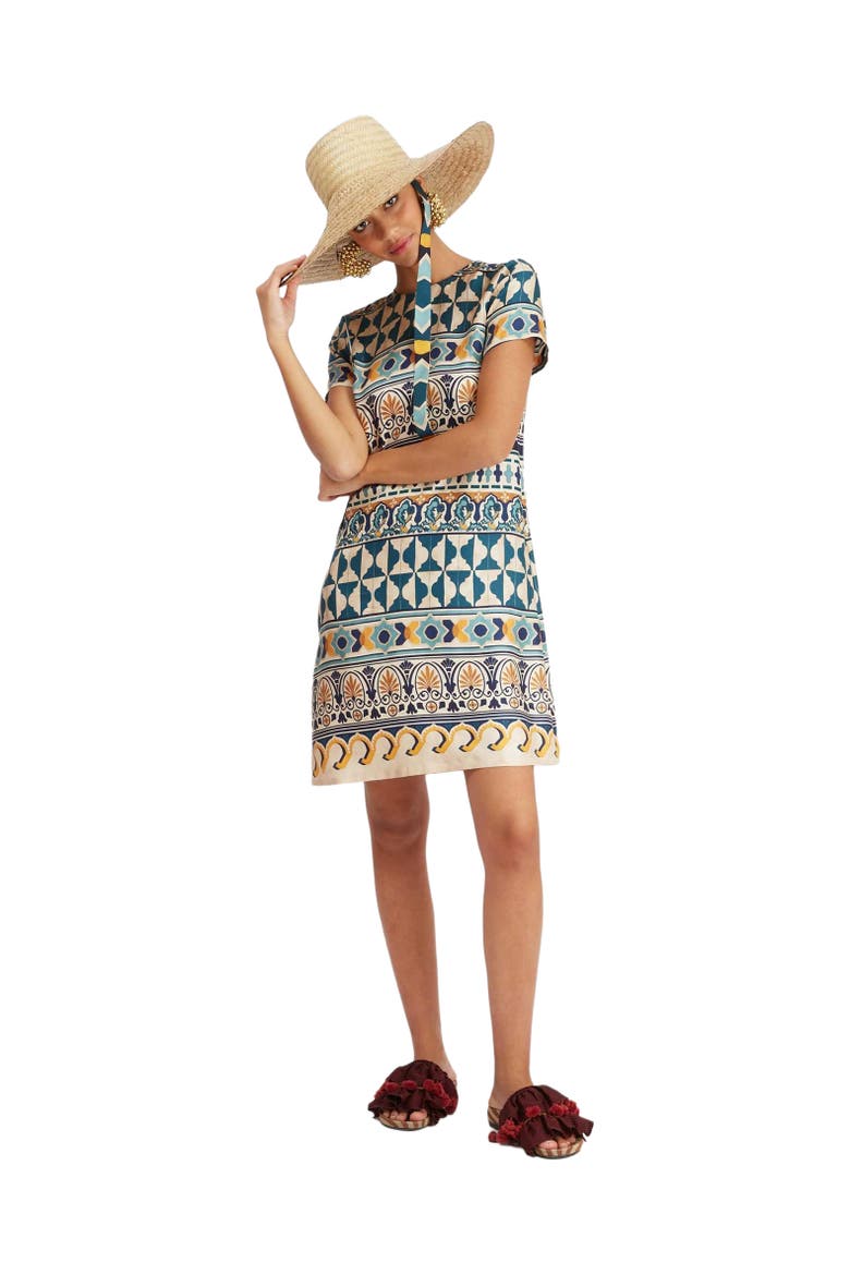 Mini Swing Dress Casareale Small Placée Cream, Main, color, Casareale Small Placée Cream