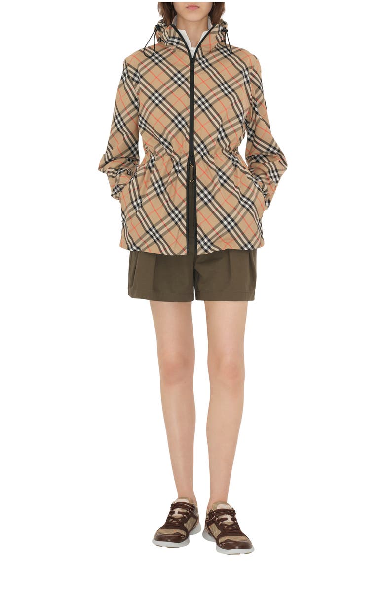 Burberry Check Lightweight Jacket, Main, color, Sand