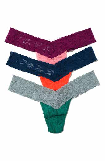 Hanky Panky Low Rise Lace Thong - Pack of 3