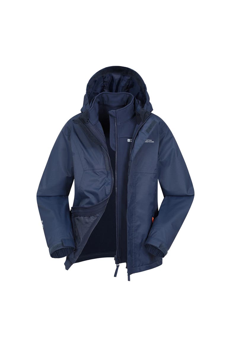 Childrens/Kids Bracken Extreme 3 in 1 Waterproof Jacket, Alternate, color, Navy