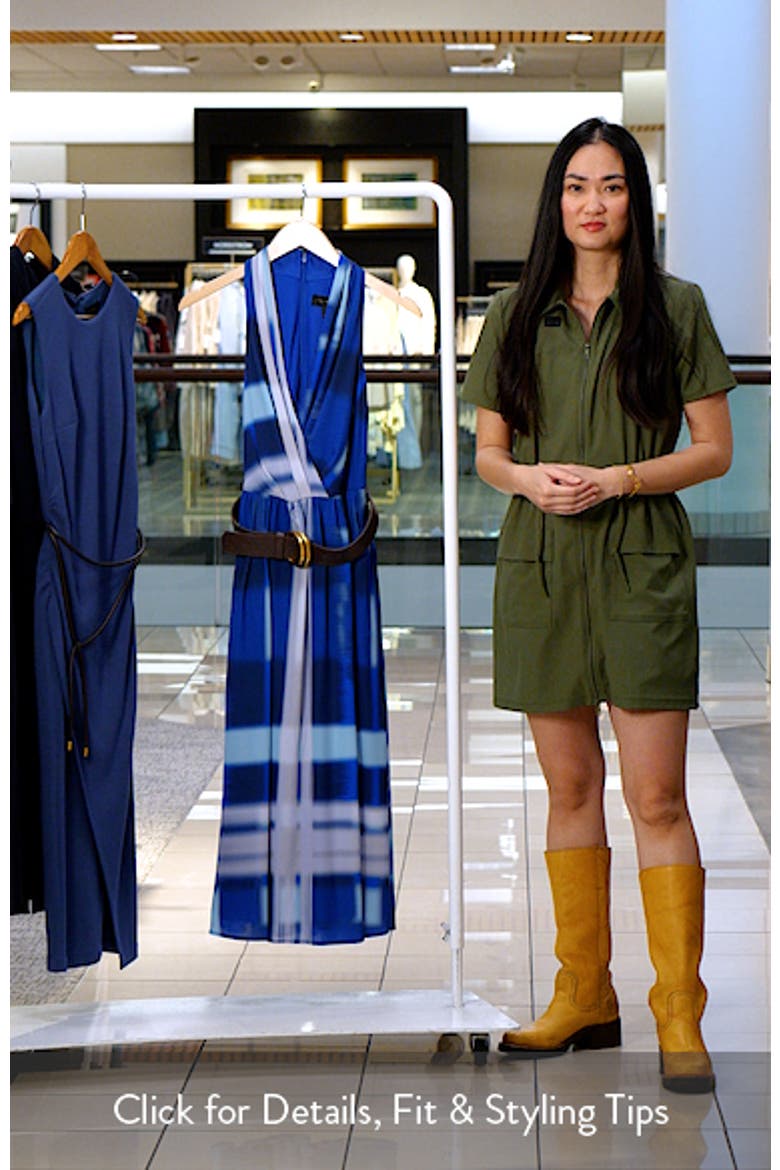Tie Dye Print Sleeveless Midi Dress video