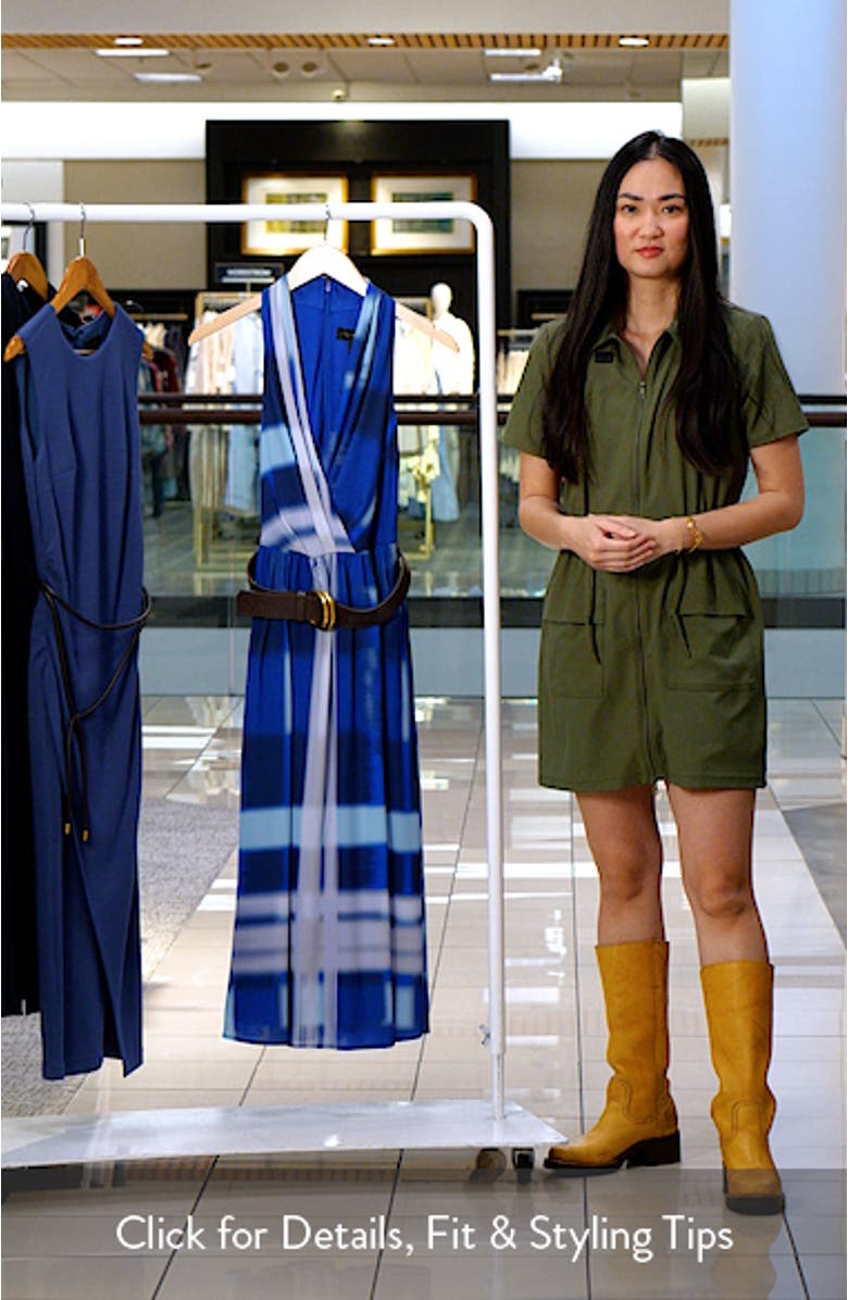 Tie Dye Print Sleeveless Midi Dress, sales video thumbnail