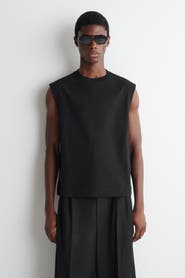 COS Relaxed Cotton-crepe Tank Top