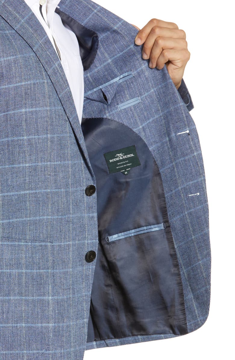 Rodd & Gunn Ironside Regular Fit Plaid Sport Coat, Alternate, color,