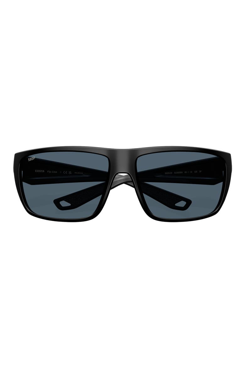 Fly Line 64mm Sunglasses, Alternate, color, MATTE BLACK / GRAY