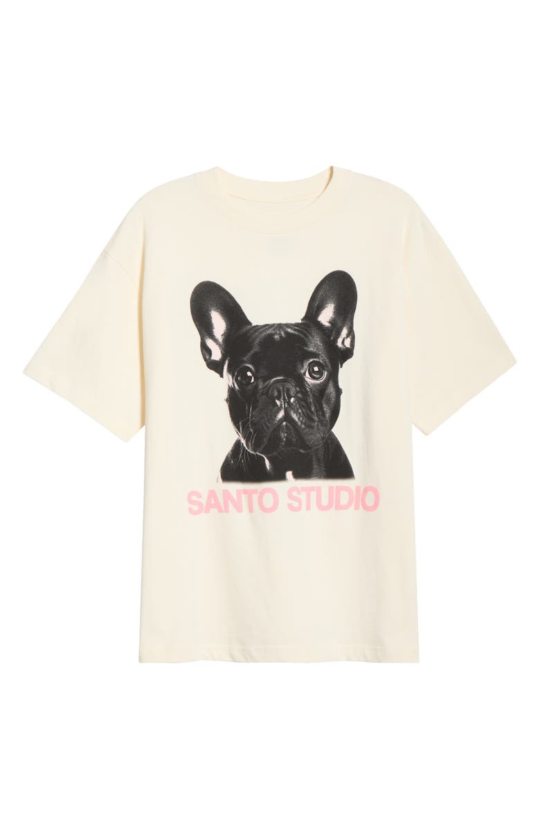SANTO STUDIO Peace Drappo Graphic T-Shirt, Alternate, color, Cream