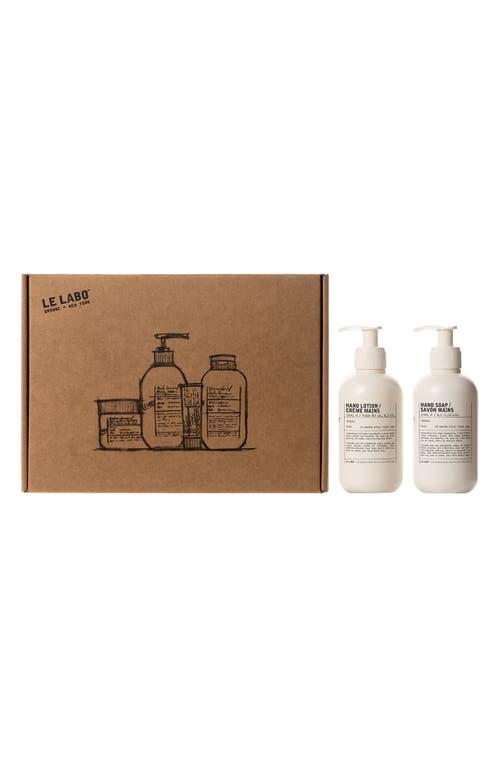Le Labo Hinoki Hand Lotion & Hand Soap Set In Transparent