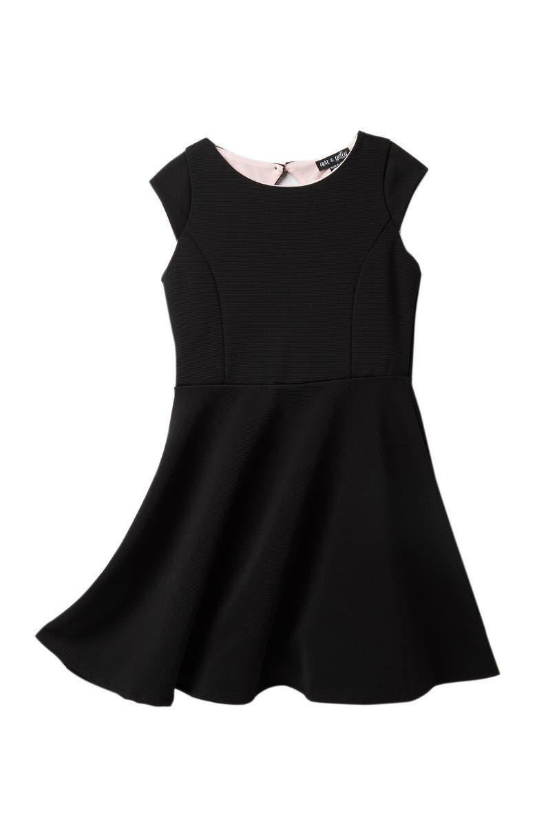 Ava & Yelly Cap Sleeve Skater Dress, Main, color, 