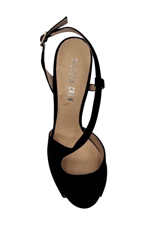 Chelsea Crew Twist D'orsay Sandal In Black Micro