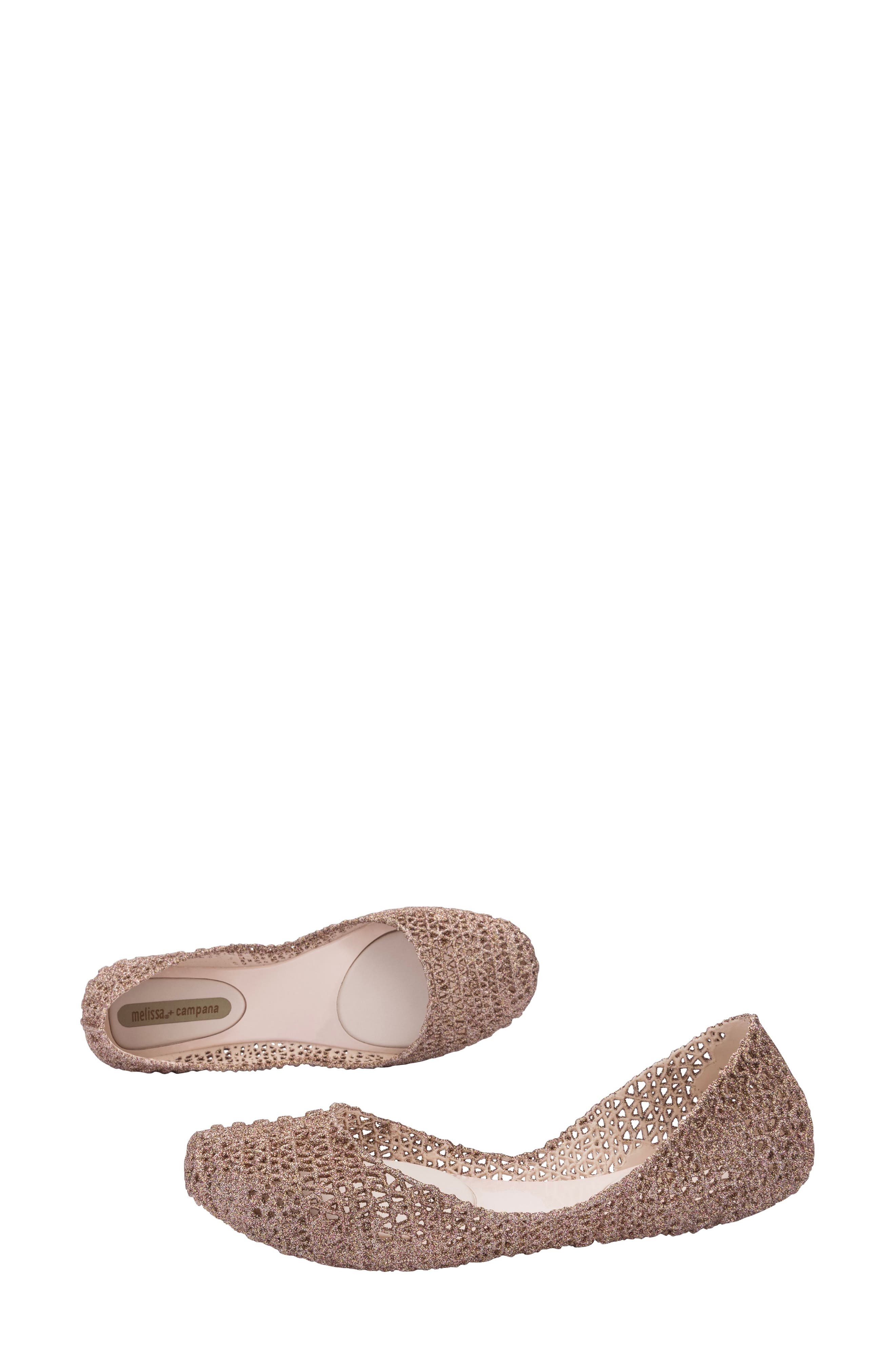 Campana Papel VII Jelly Flat, Alternate, color, BEIGE/GLITTER