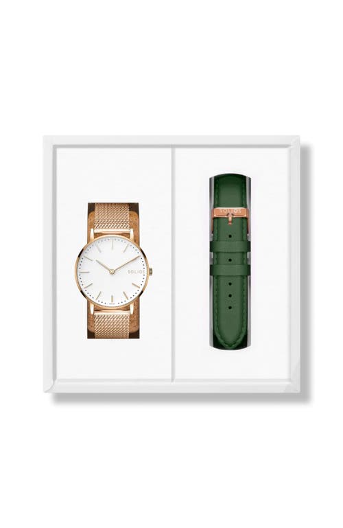 Solios Watches The Solar Classic Bundle | White Dial