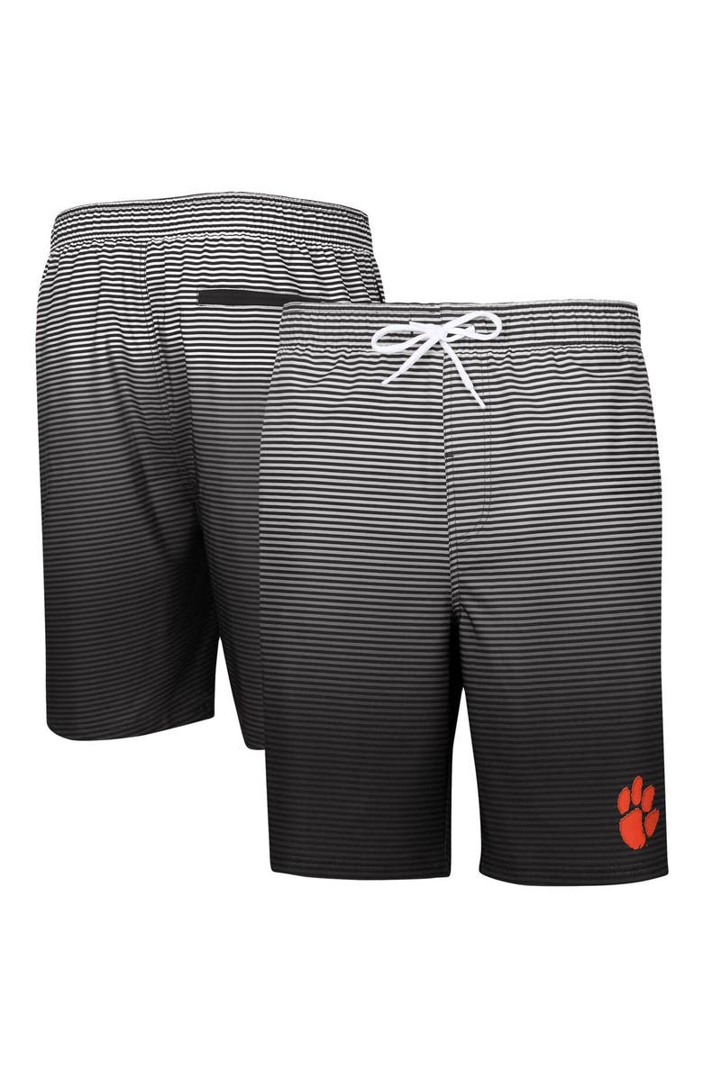 G-III SPORTS BY CARL BANKS Men's G-III Sports by Carl Banks Black Clemson Tigers Ocean Swim Trunks, Main, color, 