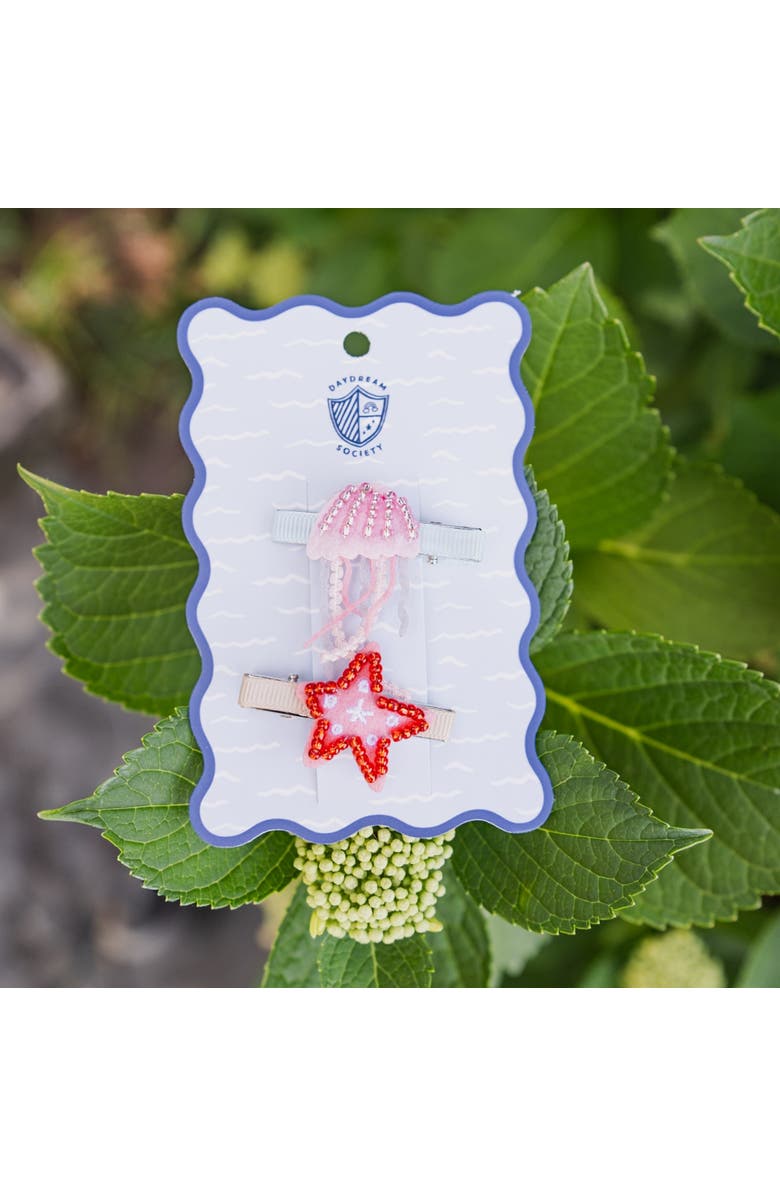 Daydream Society Seaside Jellyfish & Starfish Clip Set, Alternate, color, Assorted Pre-Pack