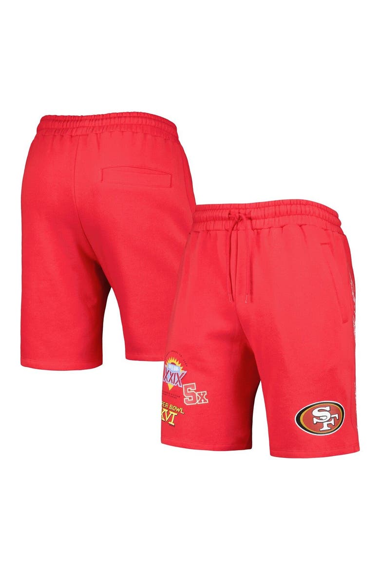 Men's New Era Scarlet San Francisco 49ers Historic Champs Shorts, Main, color, Scarlet