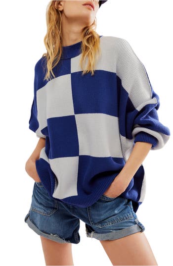 FREE PEOPLE FREE PEOPLE CHECK EASY STREET SWEATER 