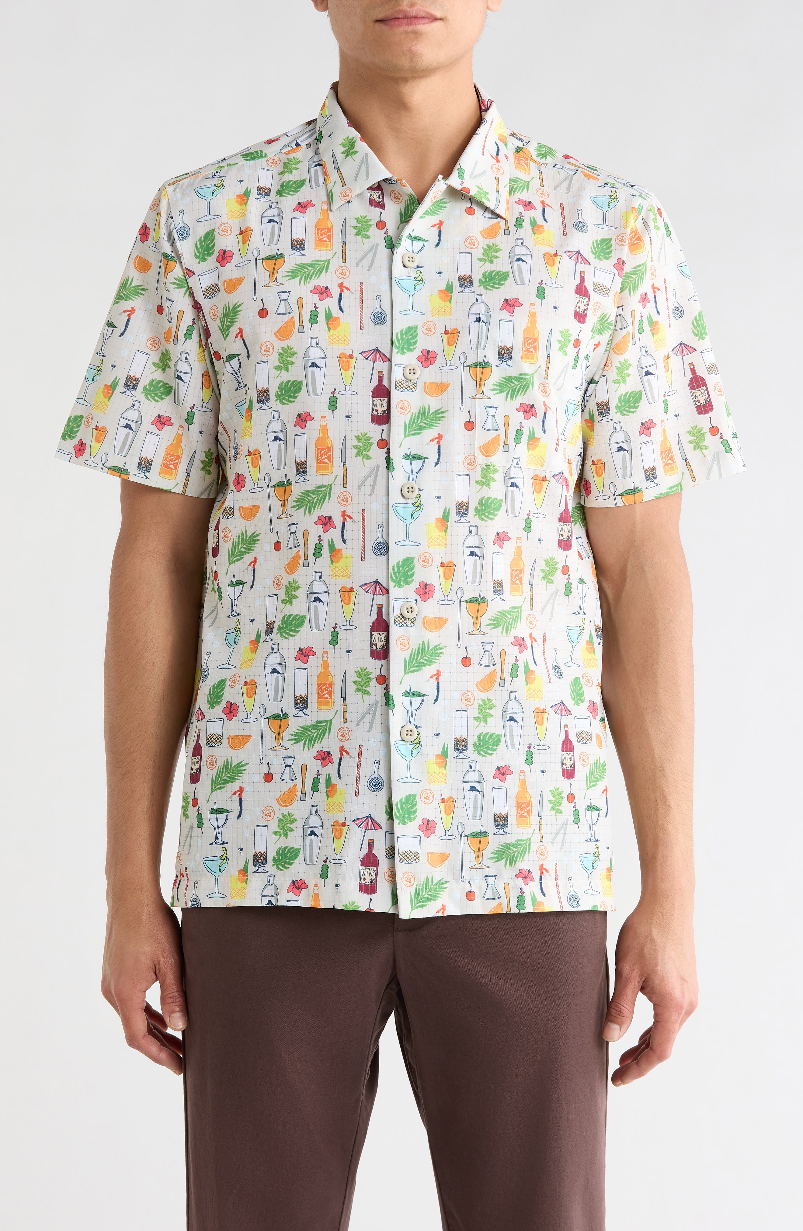 Tommy Bahama Coast Lemon Lounge Short Sleeve Button-Up Shirt