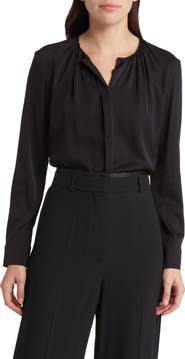 BOSS Banorah Stretch Silk Top