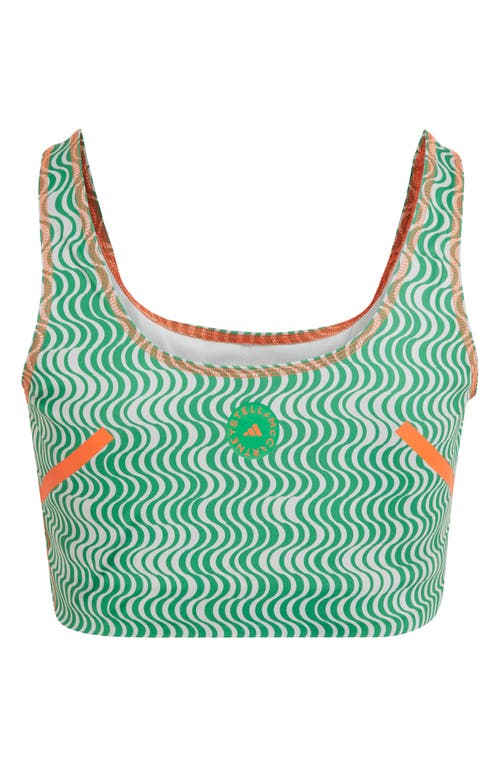 Adidas By Stella Mccartney Truepurpose Training Crop Top In Green