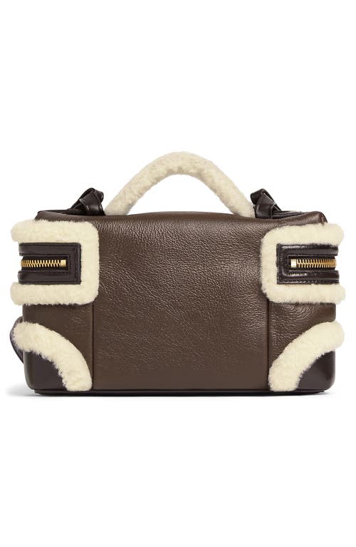 Bottega Veneta Bang Bang Genuine Shearling Trim Leather Vanity Case